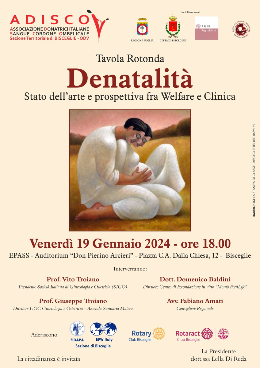 ADISCO Bisceglie Denatalità Stato arte prospettive Welfare Clinica