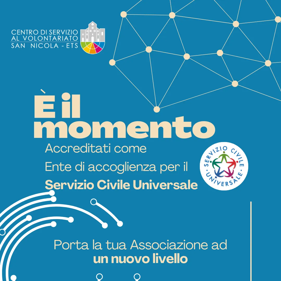 Accreditamento enti rete Servizio Civile Universale CSV San Nicola