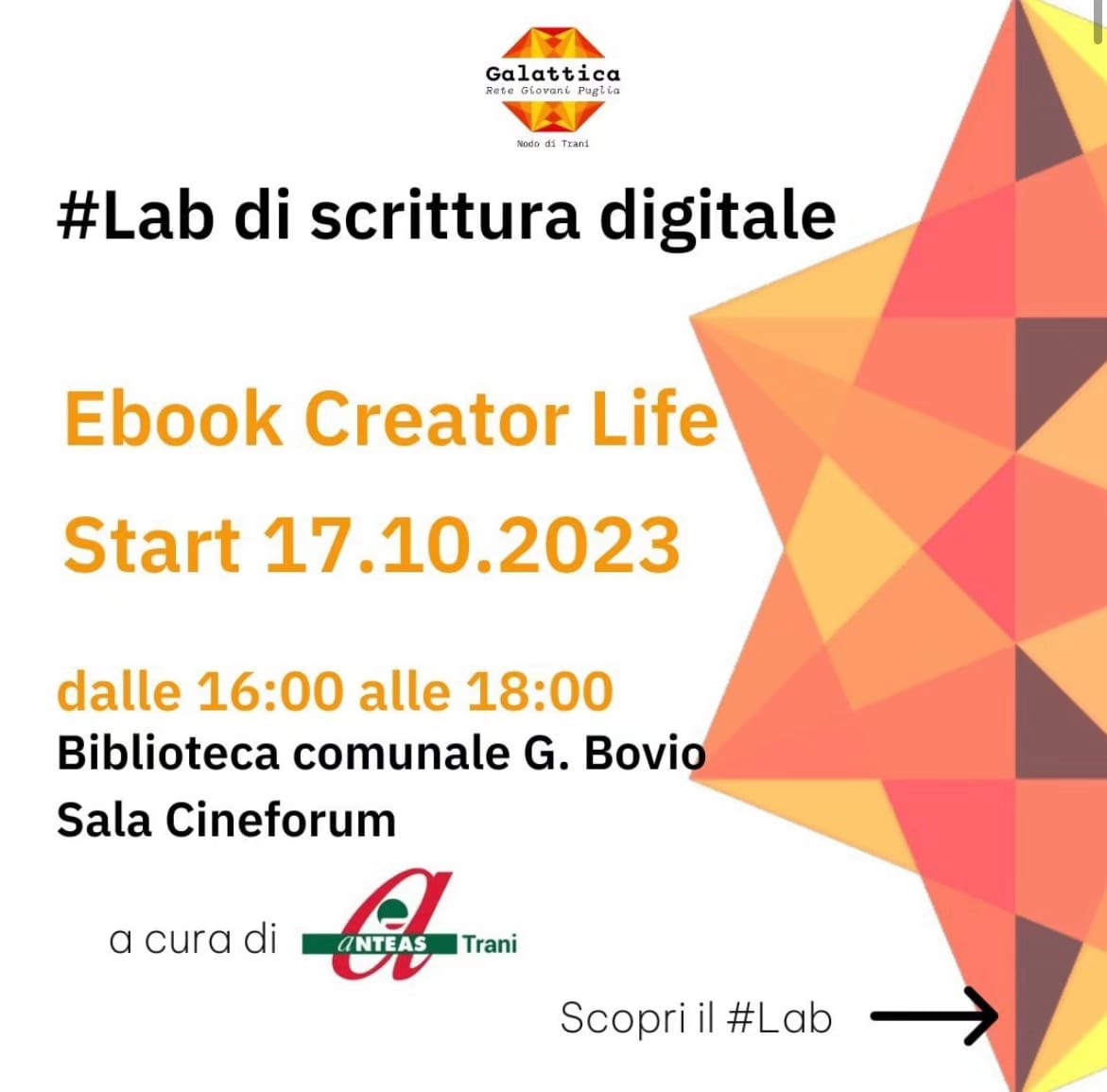 banner Anteas Trani Laboratorio Ebook Creator Life