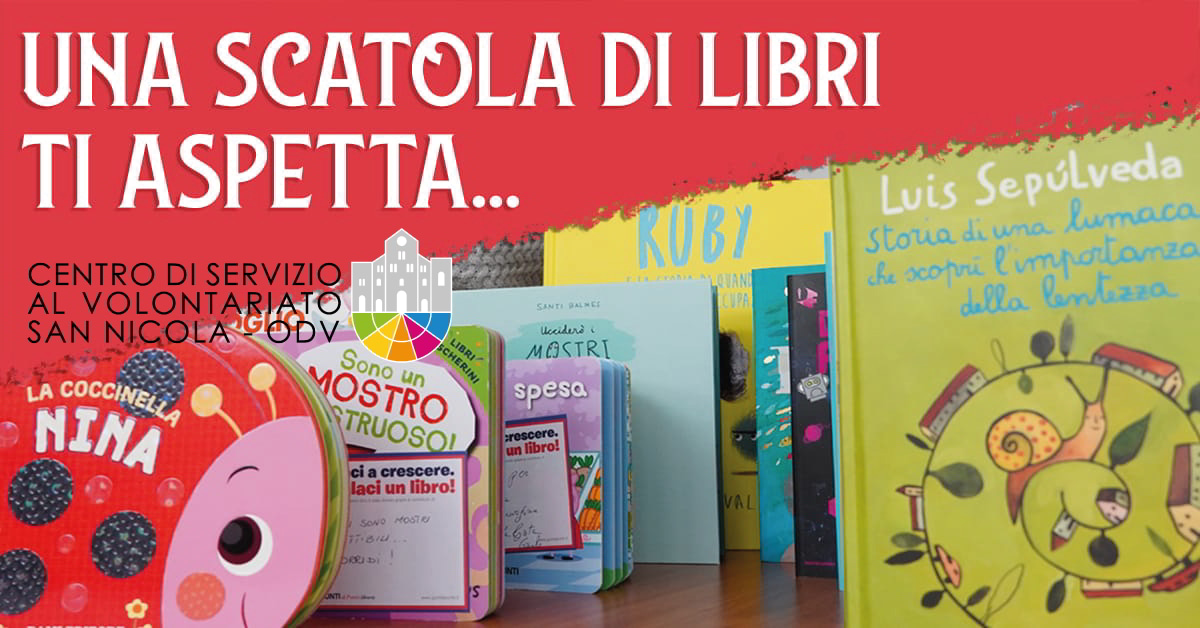 Banner Doniamo libri enti Terzo settore CSV San Nicola