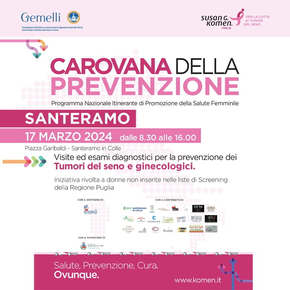 Carovana prevenzione Komen Italia Santeramo in Colle