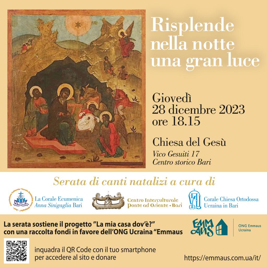 Concerto canti natalizi Centro Interculturale Ponte a Oriente