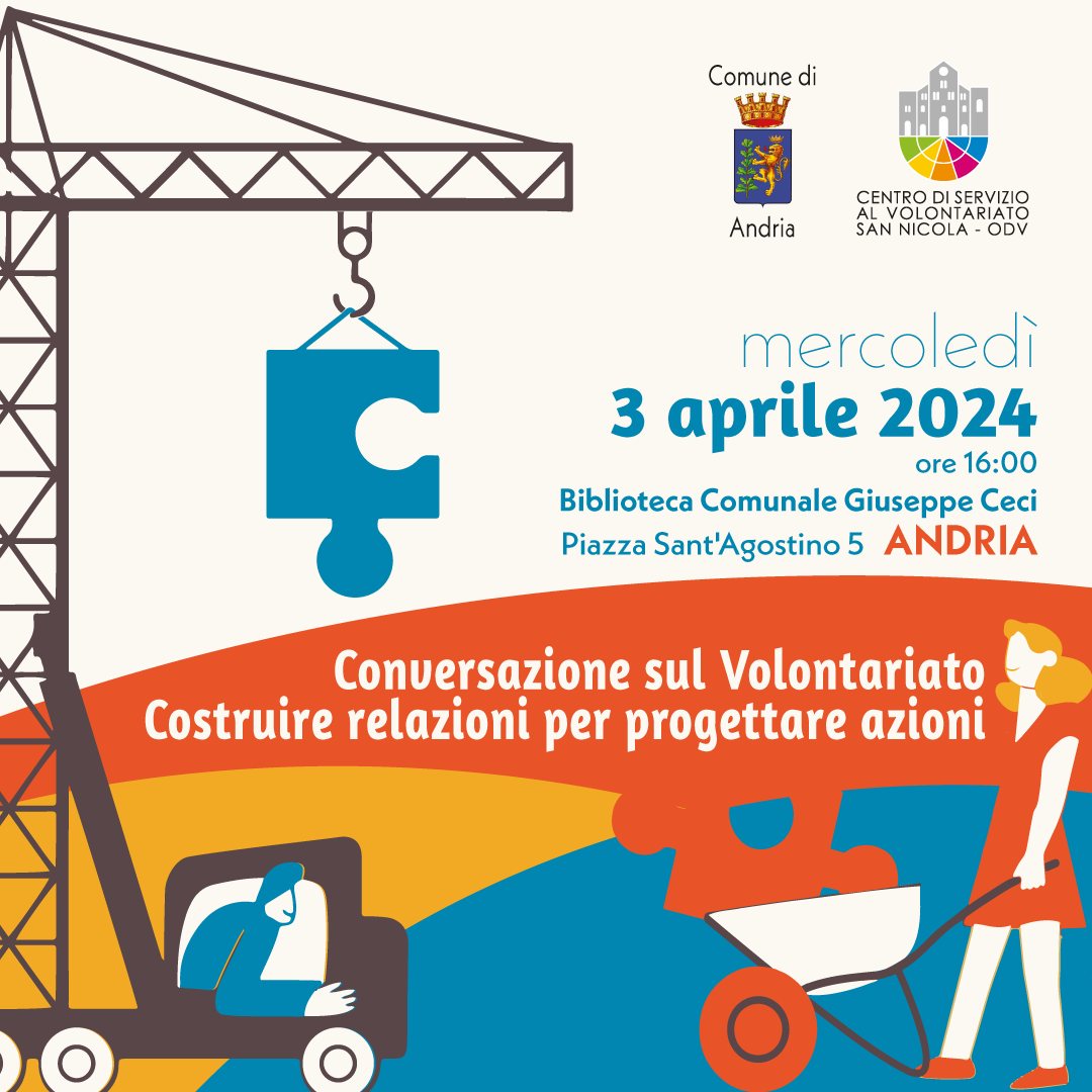 Conversazioni Volontariato costruire relazioni progettare azioni