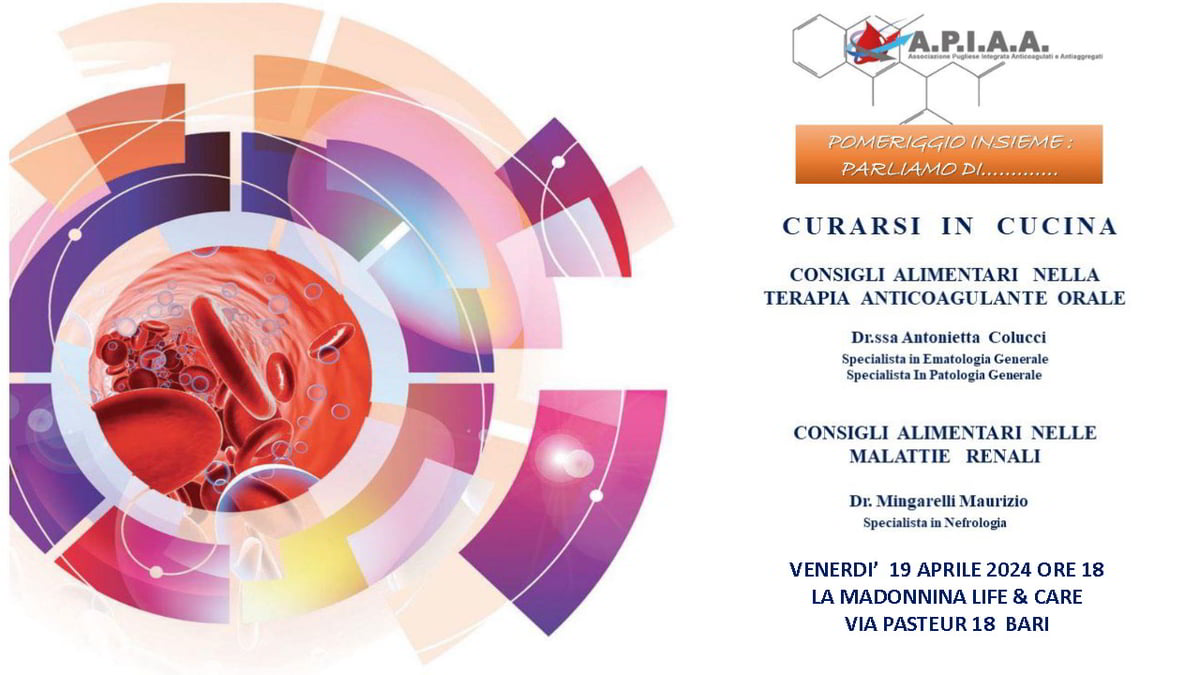 Curarsi in cucina terapia anticoagulante orale malattie renali