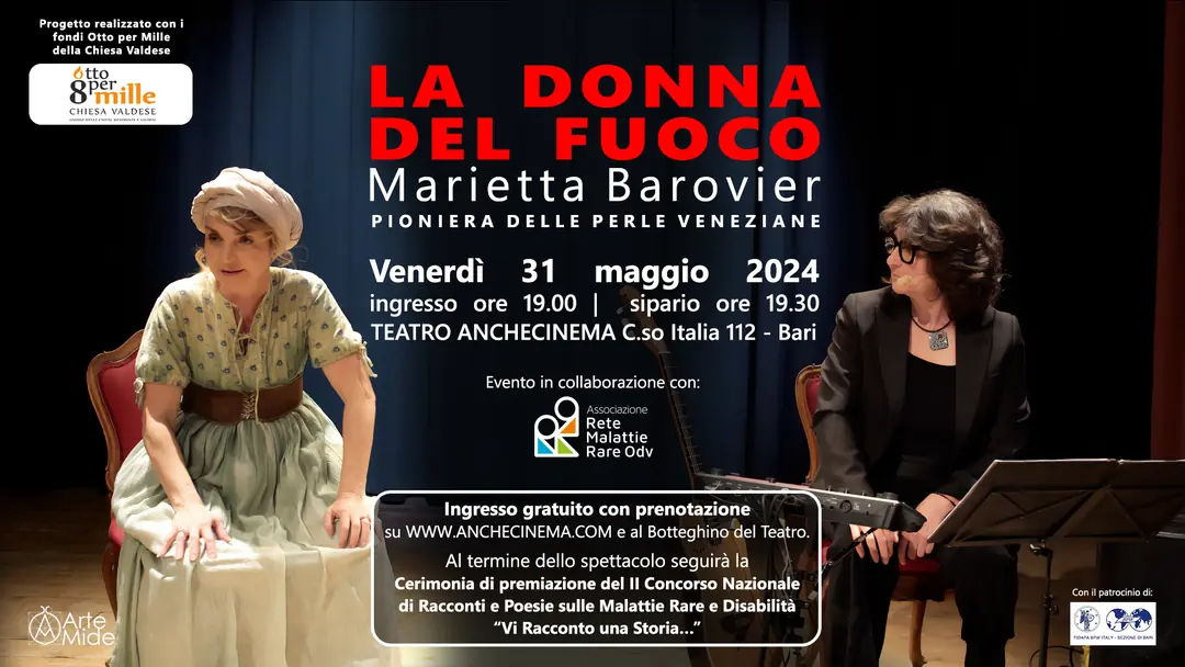 Donna del Fuoco Marietta Barovier Bari Rete Malattie Rare