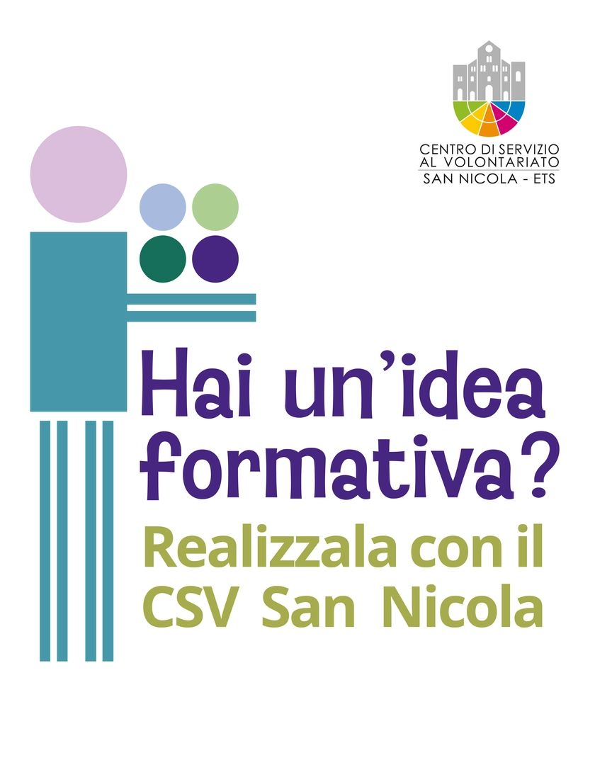 Vogliamo offrire agli ETS la possibilità di realizzare iniziative di formazione (corsi articolati su diversi incontri, workshop, seminari di approfondimento, brevi momenti di aggiornamento, formazione in presenza e/o a distanza)