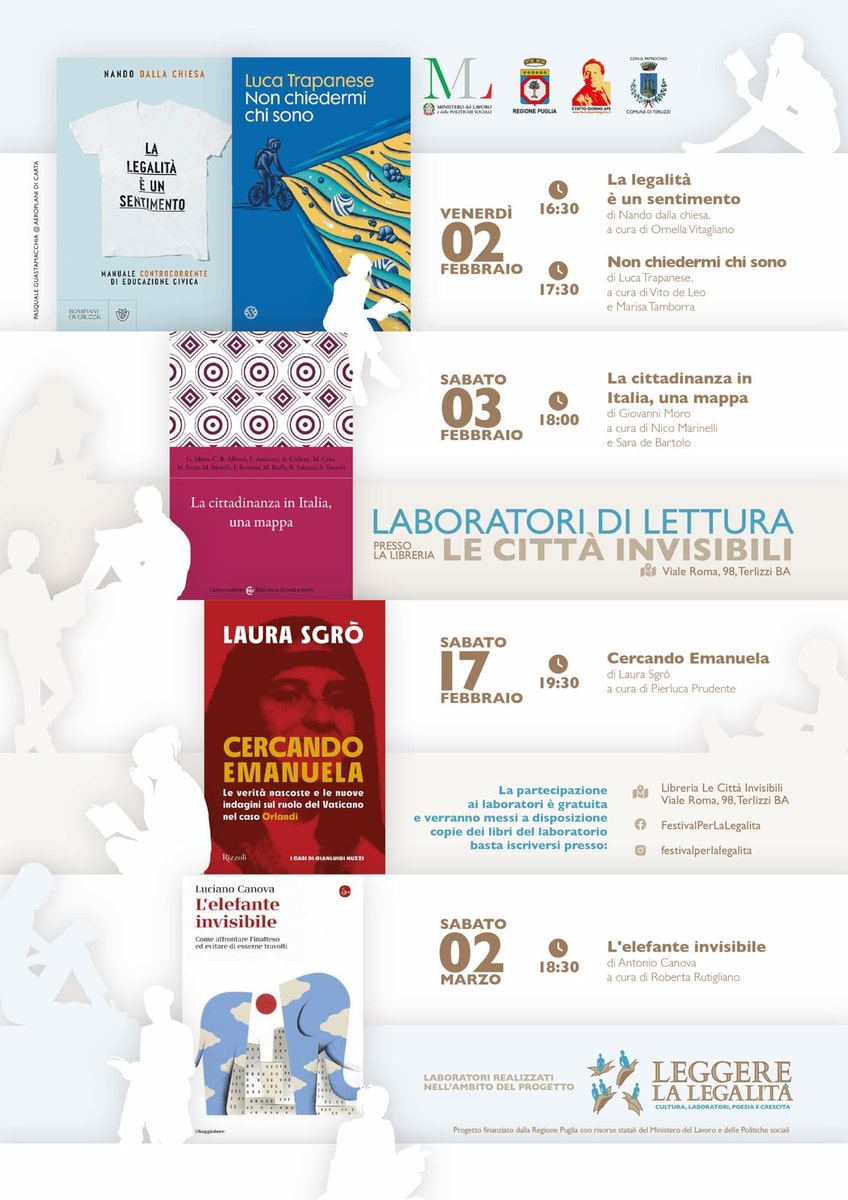 Laboratori lettura Giustizia Sociale Diritti è fatto giorno APS Terlizzi