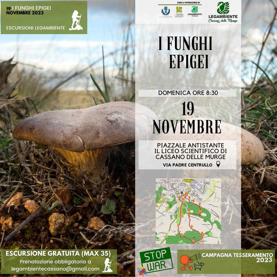 Legambiente Cassano Murge Escursione Funghi Murgia