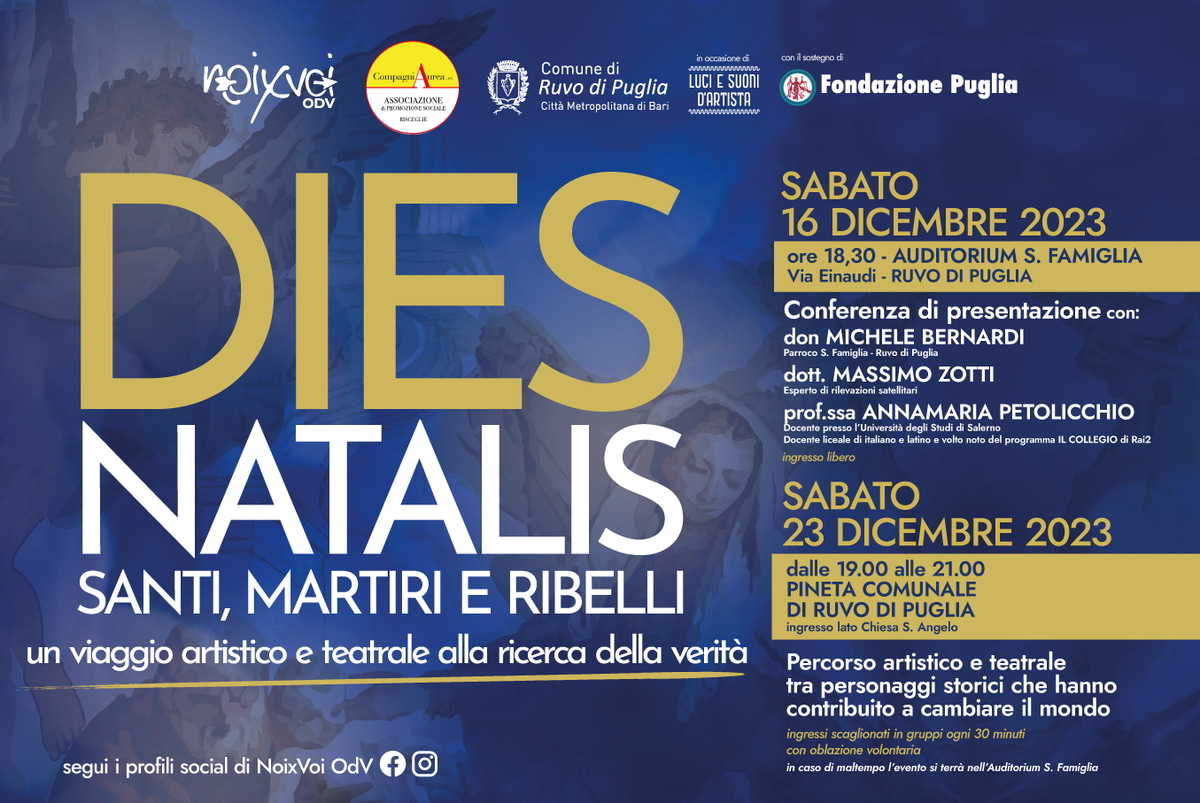 Locandina Dies Natalis Santi Martiri Ribelli NoixVoi OdV