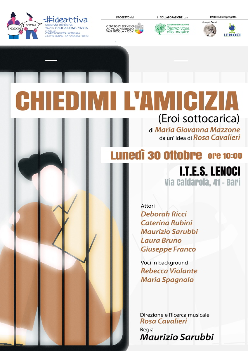 Locandina Ideattiva CSV San Nicola Chiedimi l'amicizia