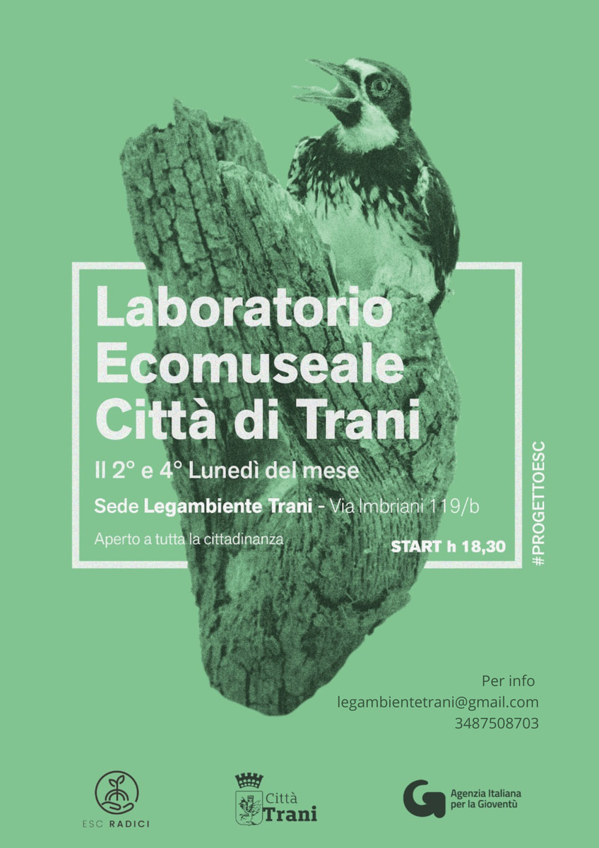 Locandina laboratorio ecomuseale legambiente trani