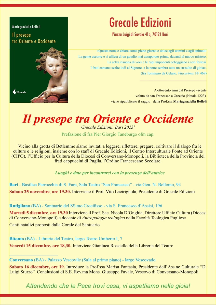 Locandina presepe Oriente e Occidente CIPO