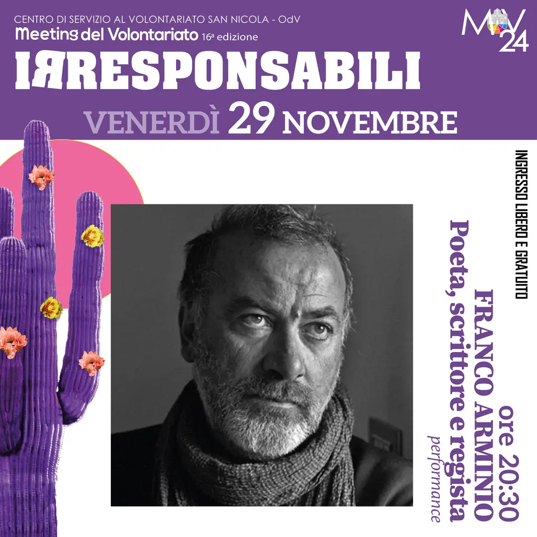 La responsabilità dei sentimenti spettacolo di e con Franco Arminio