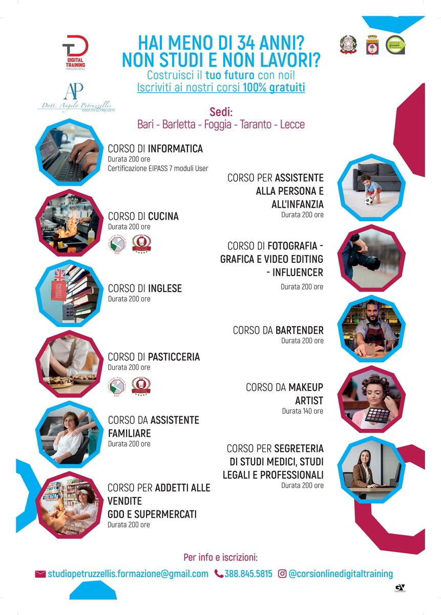 Corsi di formazione gratuiti per NEET