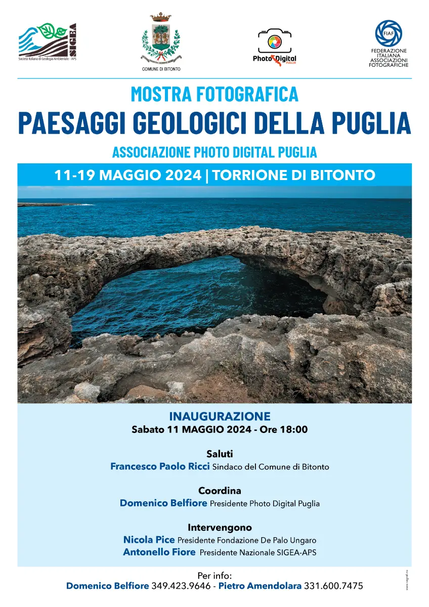 Mostra fotografica Paesaggi Geologici Puglia 2024