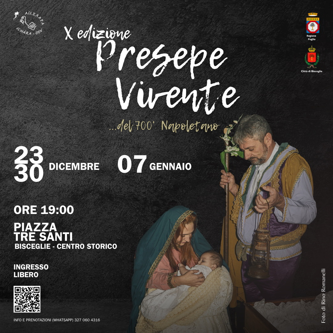 banner Presepe Vivente Bisceglie 2023 Schára OdV