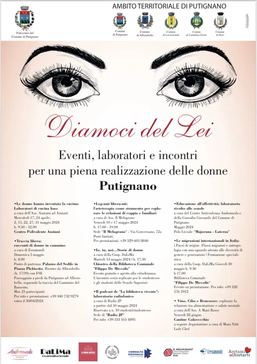 Rassegna Diamoci Del Lei Putignano resistenza donne