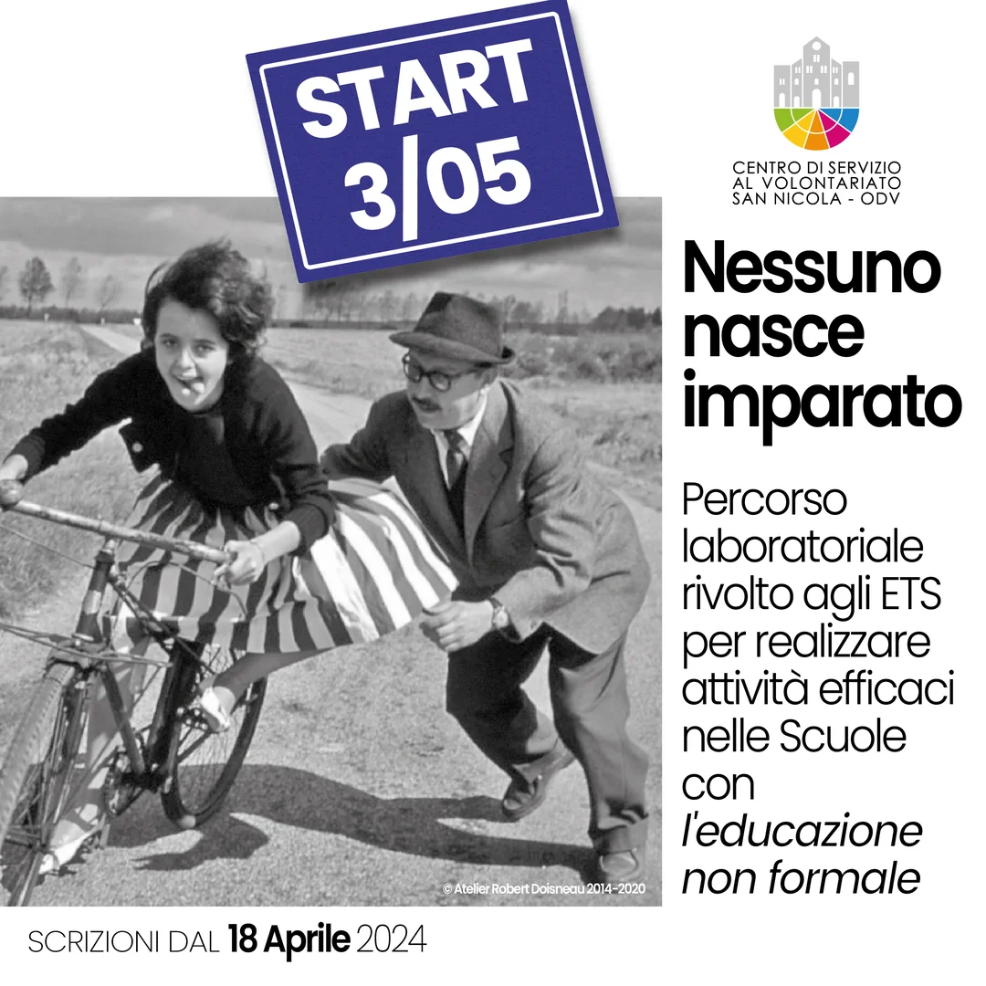 START Nessuno nasce imparato laboratorio ETS Scuola educazione non formale