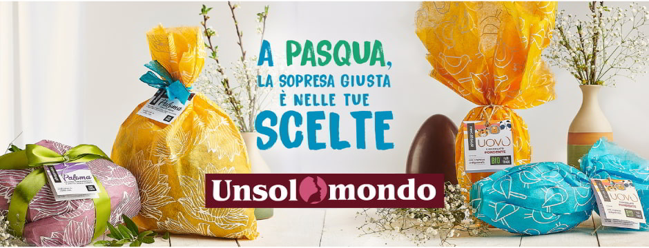 Unsolomondo Uova Colombe Pasqua eque solidali
