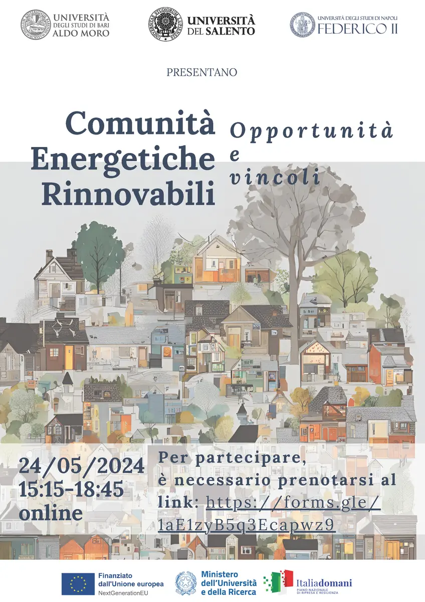 Workshop Comunità Energetiche Rinnovabili opportunità e vincoli