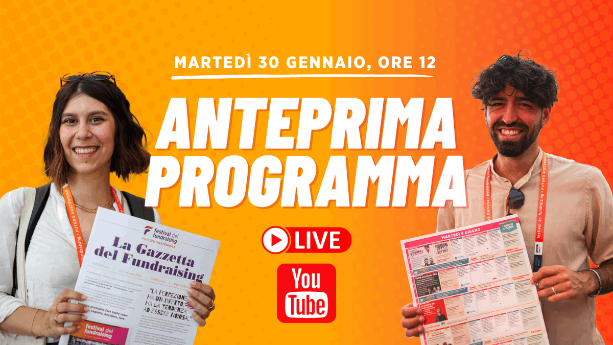 anteprima Festival Fundraising 2024 youtube