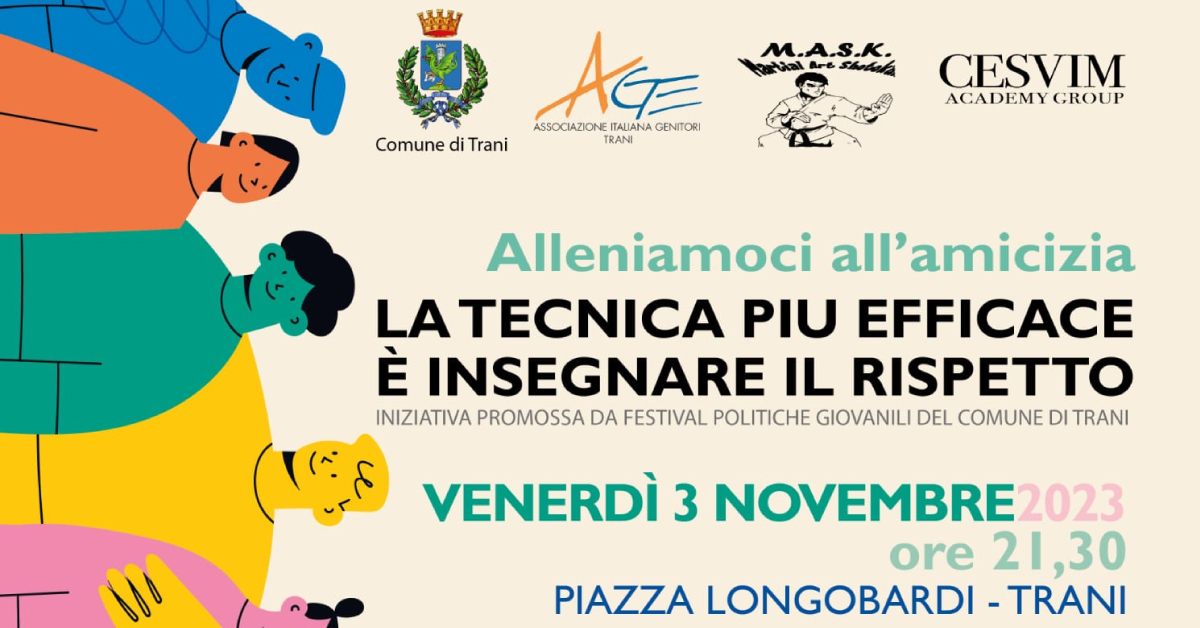 banner AGE Trani laboratorio bullismo difesa personale