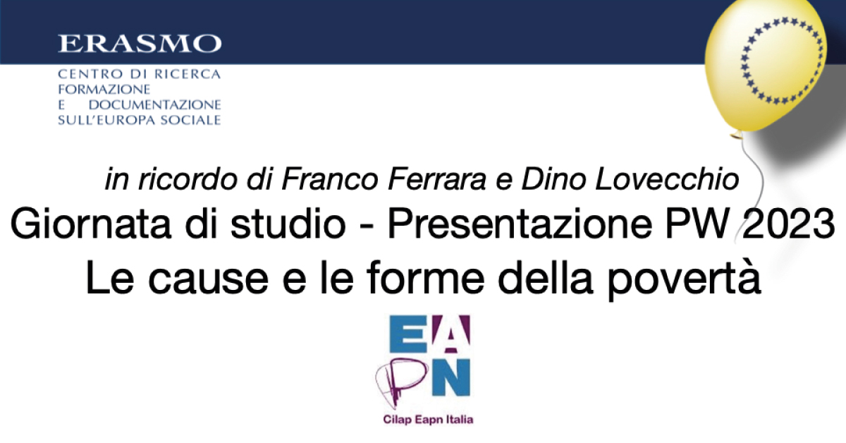 banner Centro Studi ErasmoPoverty Watch 2023 Gioia del Colle