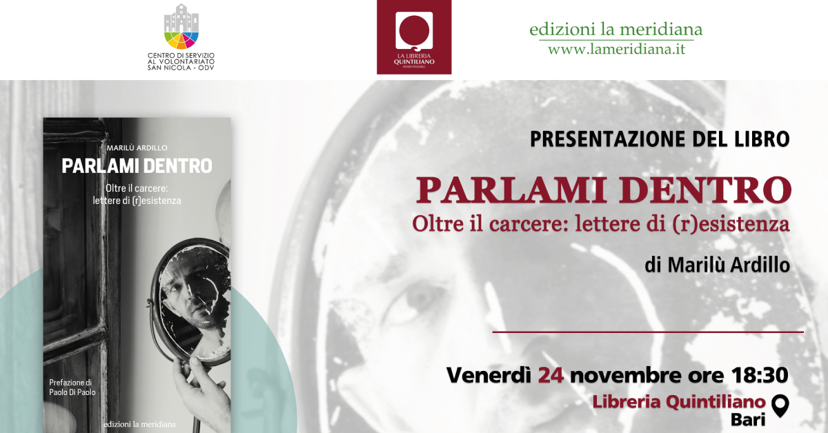 banner presentazione Libro Parlami Dentro Marilu Ardillo