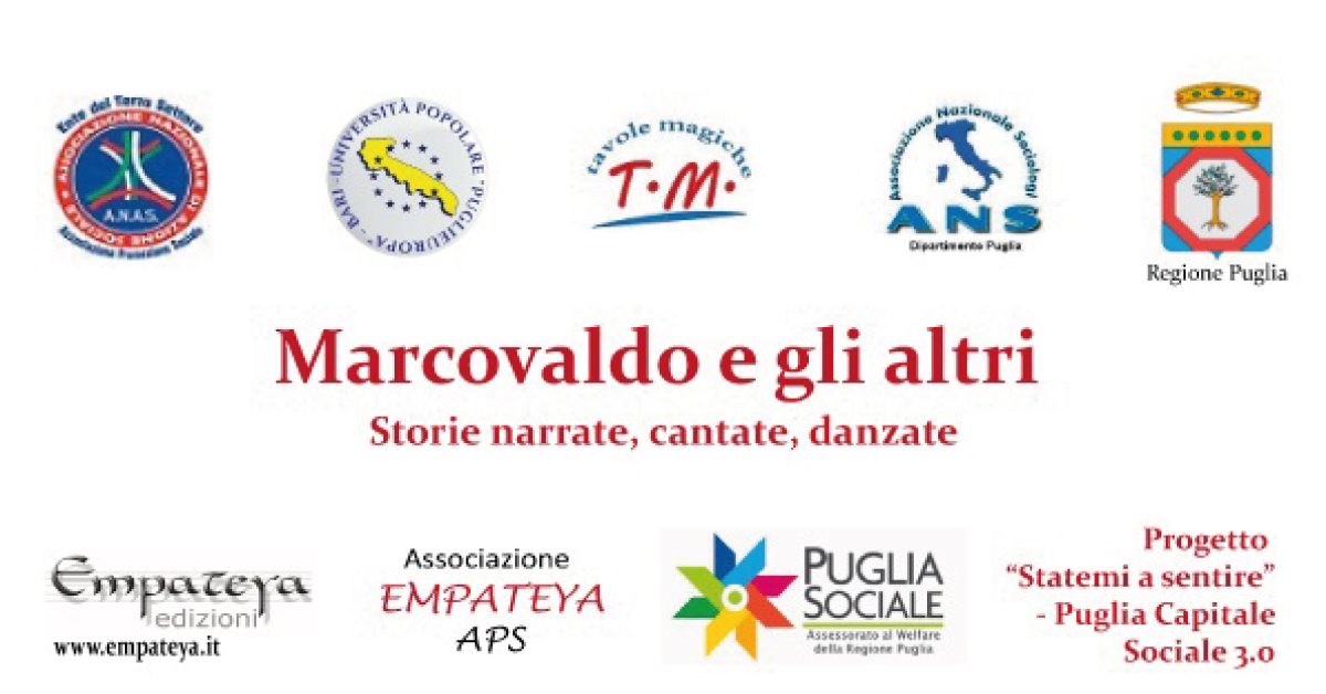 banner spettacolo Marcovaldo e gli altri Tavole Magiche Bari 2023