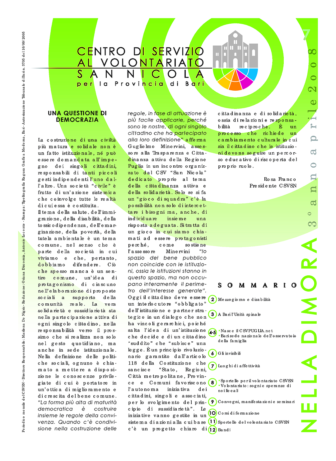 Nella Dimora Aprile 2008