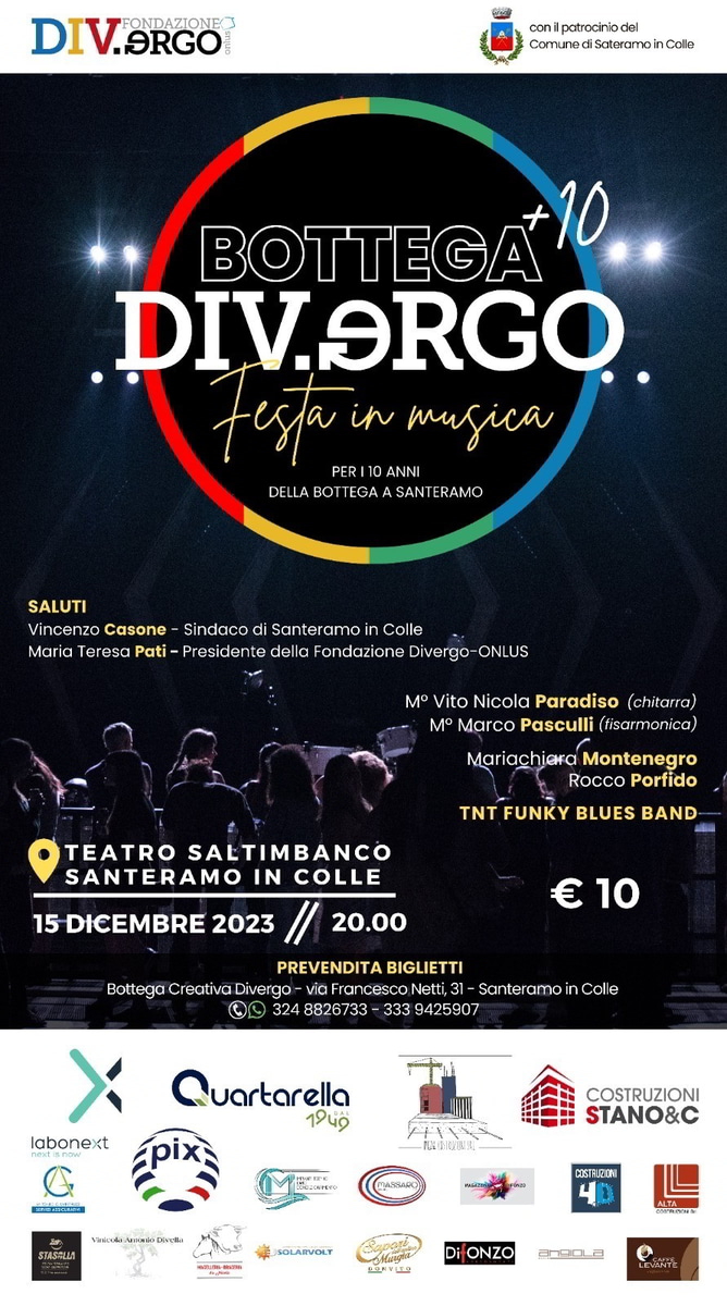 locandina Festa in Musica Bottega Divergo