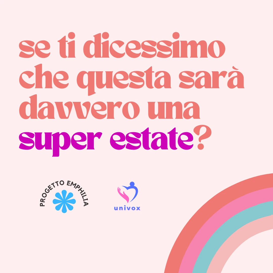L’APS Univox ETS organizza la terza edizione del “Progetto Emphilia”, programma estivo aperto soprattutto ai giovani per stimolare l'operatività e il supporto peer to peer, ma anche per intervenire contro fenomeni quali l'isolamento sociale, l'impoverimento relazionale e la mancanza di stimoli culturali e creativi, che tendono a manifestarsi nel corso dell'Estate.