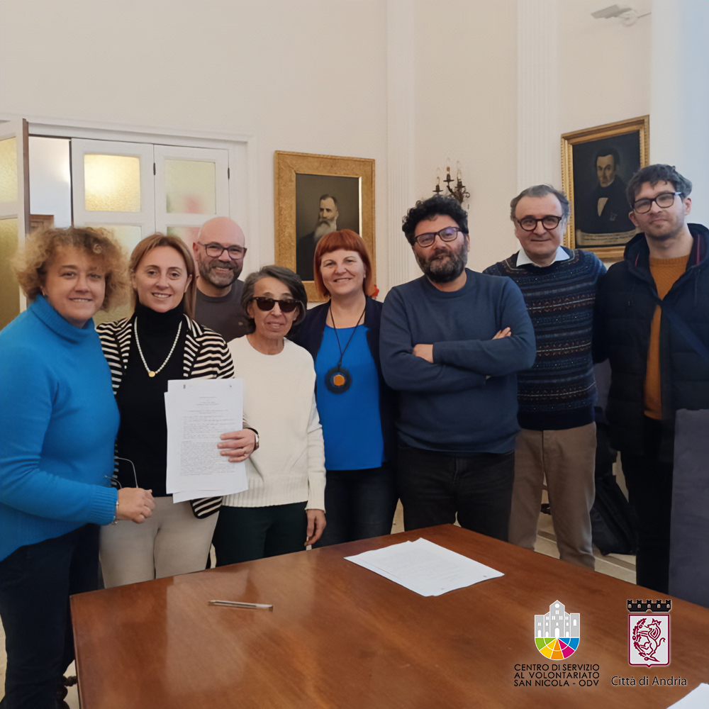protocollo intesa Csv San Nicola Comune Andria 2024